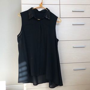 ✨5 for $25✨ Sheer black blouse tank